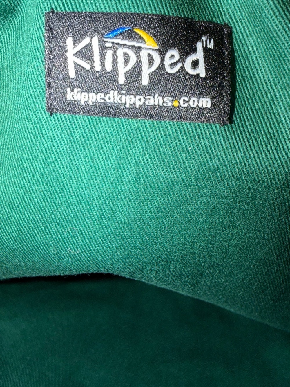 Corduroy Green Tote with Gold Emblem - Picture 3 of 3